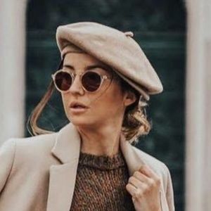 beige beret
